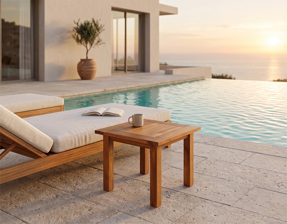 TEAK SIDE TABLE - Image 2