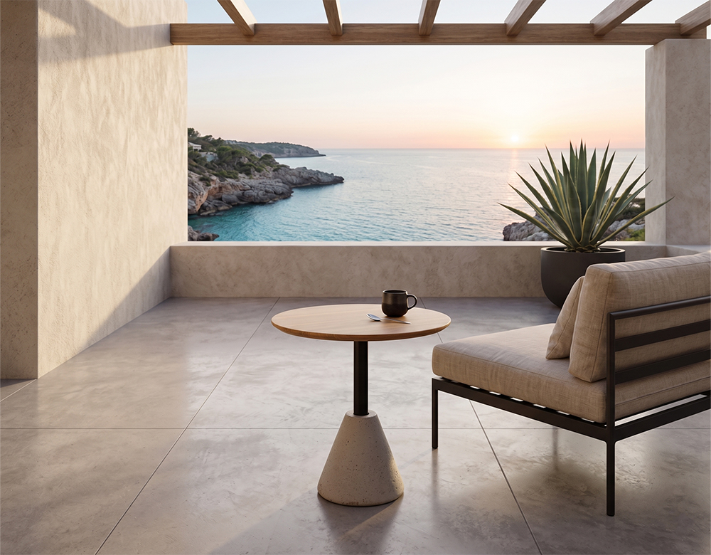 CEMENT SIDE TABLE - Image 2