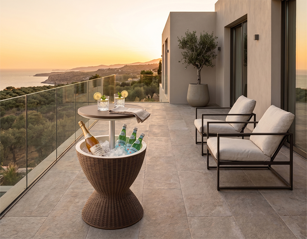 TEGAN ICE BUCKET SIDE TABLE - Image 2