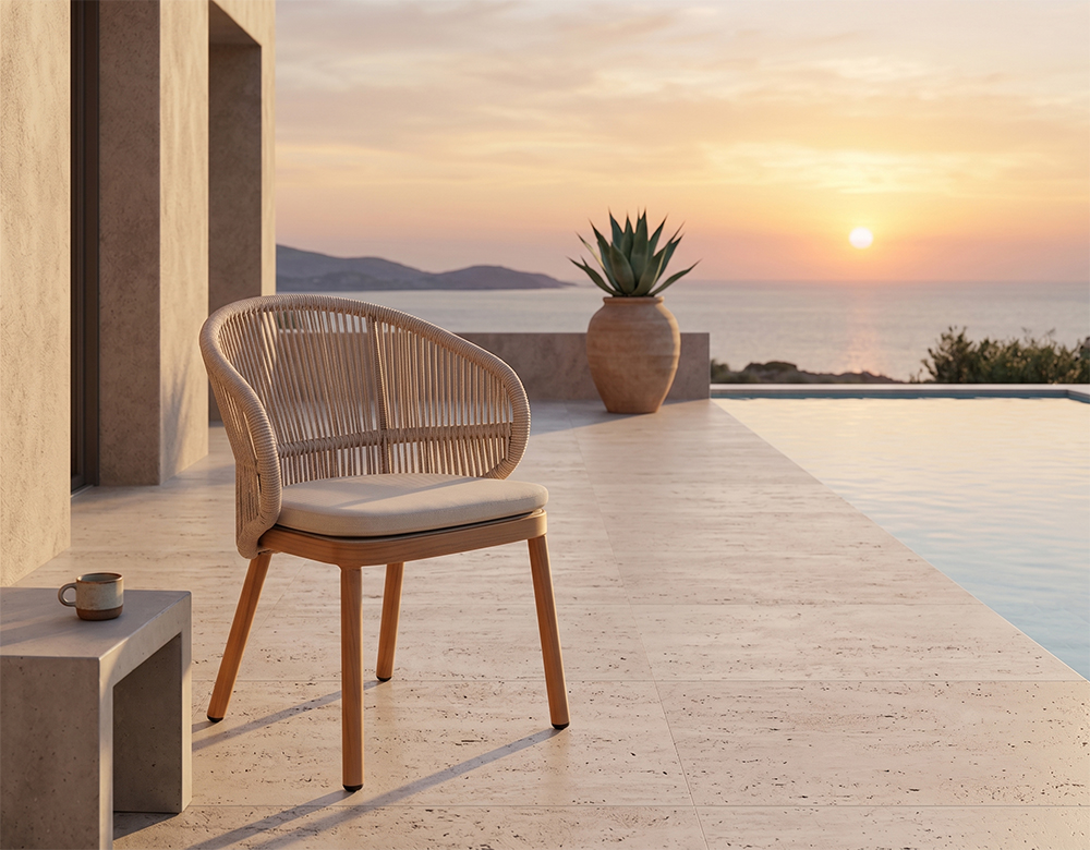tanzania beige dining chair - Image 2