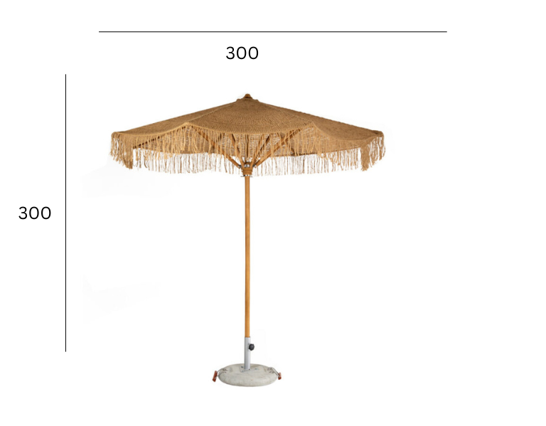 JUTE MACRAME UMBRELLA